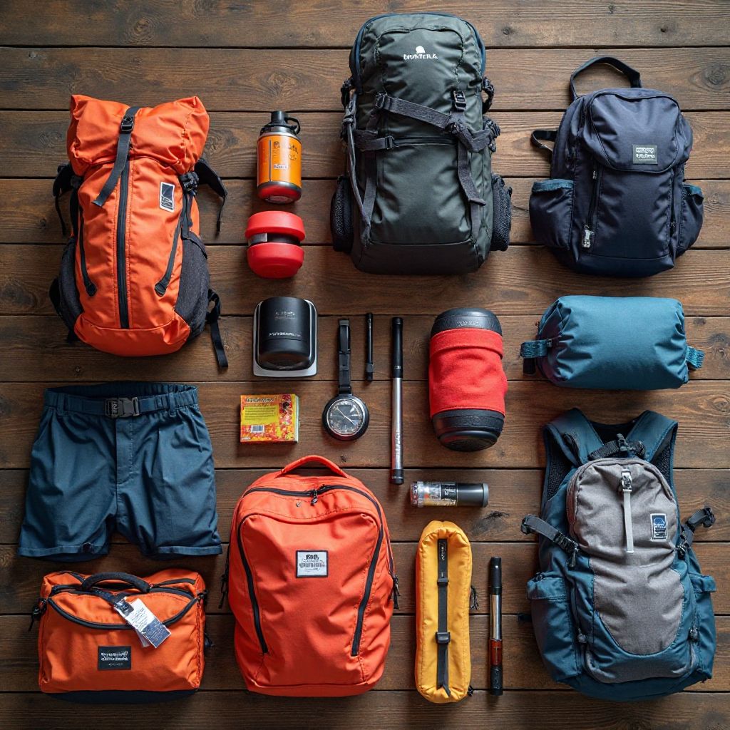 Equipment and safety gear setup