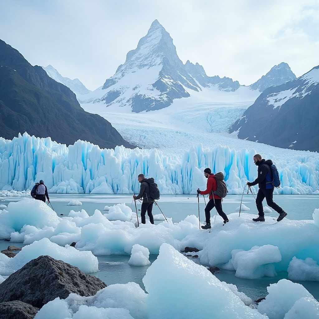 Glacier hiking adventure